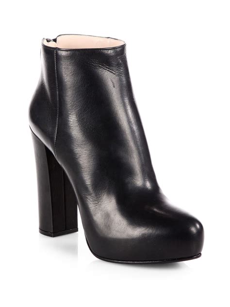 prada boots schwarz|Prada ankle boots.